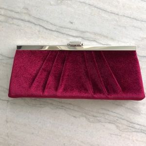 Burgundy Jessica McClintock clutch